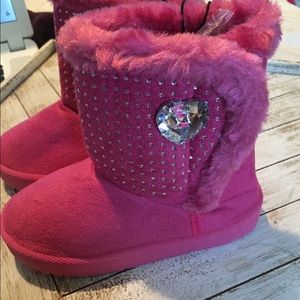 🔥Toddlers fur boots with jewels & sparkles